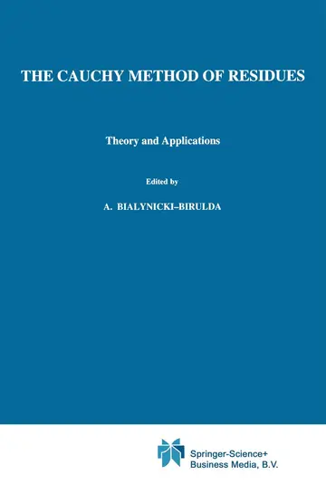 Cover of The Cauchy Method of Residues