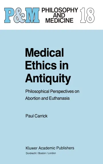 Cover of Medical Ethics in Antiquity