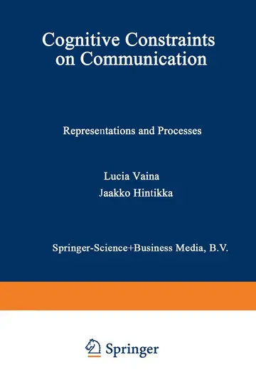 Cover of Cognitive Constraints on Communication