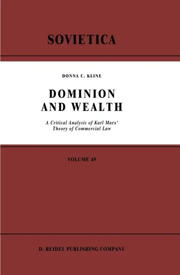 Cover of Dominion and Wealth
