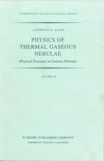 Cover of Physics of Thermal Gaseous Nebulae