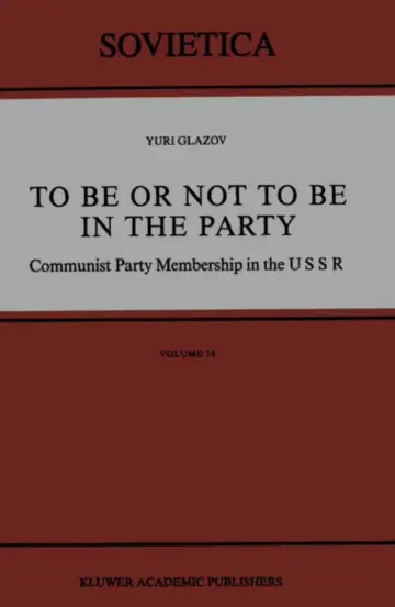 Cover of To Be or Not to Be in the Party