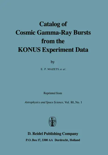 Cover of Catalog of Cosmic Gamma-Ray Bursts from the Konus Experiment Data