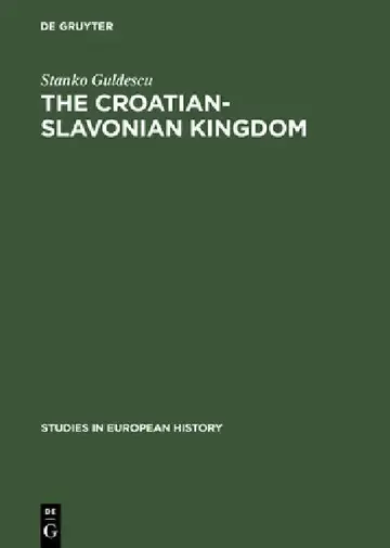 Cover of The Croatian-Slavonian Kingdom