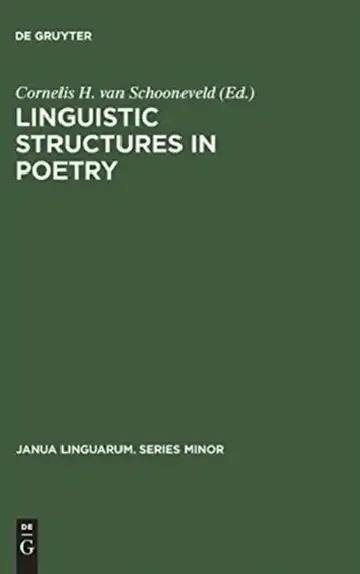 Cover of Linguistic Structures in Poetry