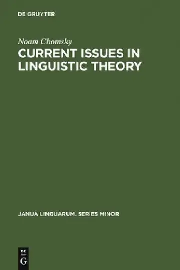 Cover of Current Issues in Linguistic Theory