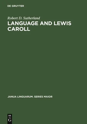 Cover of Language and Lewis Carroll