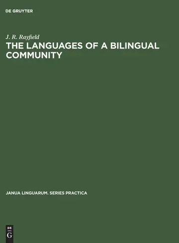 Cover of The Languages of a Bilingual Community