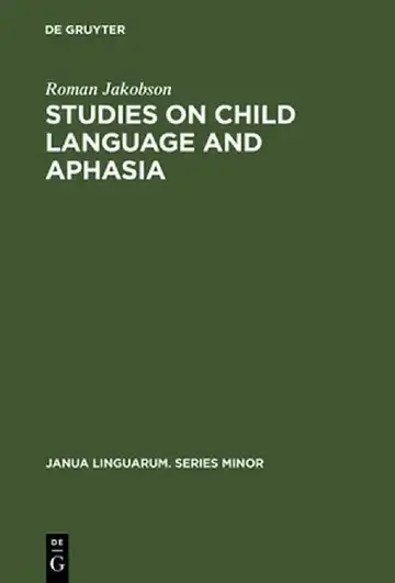 Cover of Studies on Child Language and Aphasia