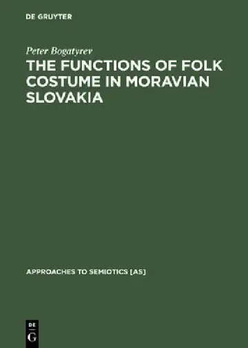 Cover of The Functions of Folk Costume in Moravian Slovakia