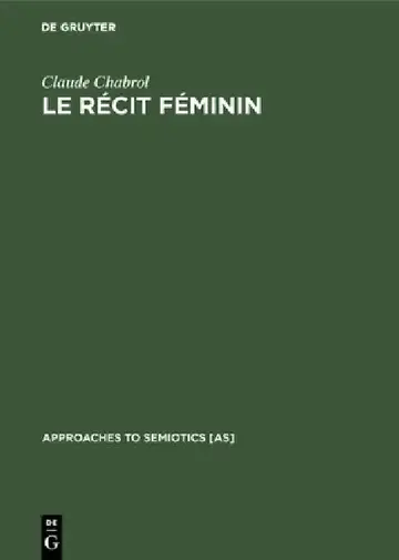 Cover of Le récit féminin