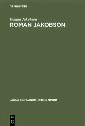 Cover of Roman Jakobson