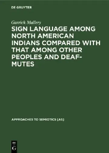 Cover of Sign Language Among North American Indians Compared with That Among Other Peoples and Deaf-Mutes