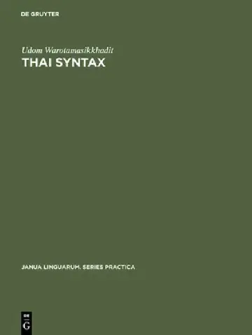 Cover of Thai Syntax