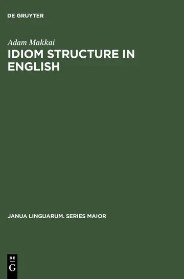 Cover of Idiom Structure in English