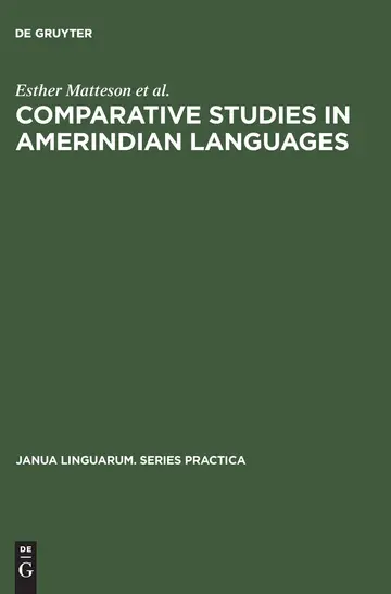 Cover of Comparative Studies in Amerindian Languages