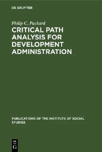 Cover of Critical Path Analysis for Development Administration