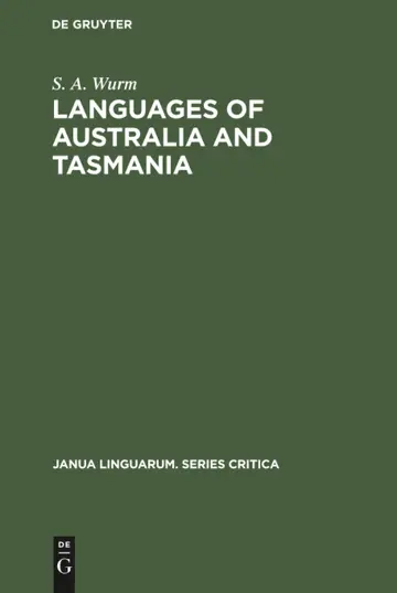 Cover of Languages of Australia and Tasmania