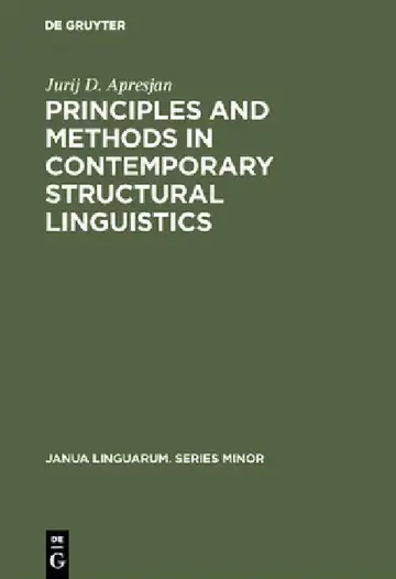 Cover of Principles and Methods in Contemporary Structural Linguistics