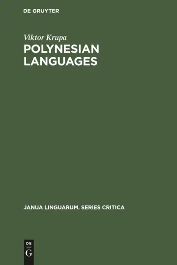 Cover of Polynesian Languages