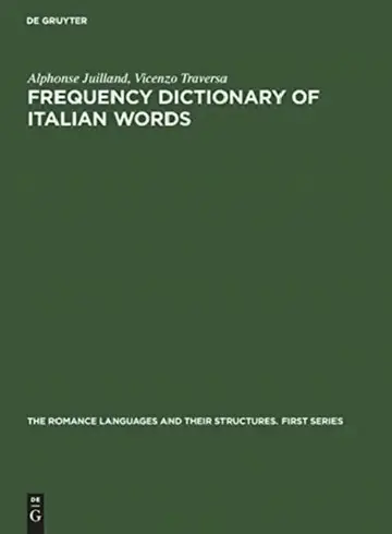 Cover of Frequency Dictionary of Italian Words