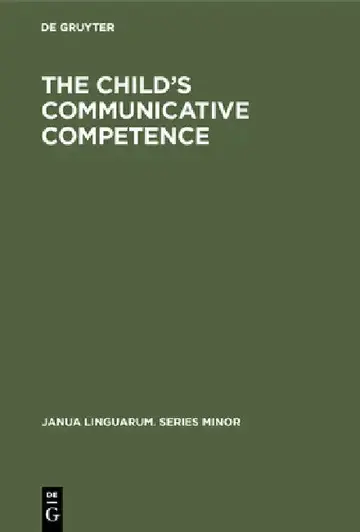 Cover of The Child's Communicative Competence