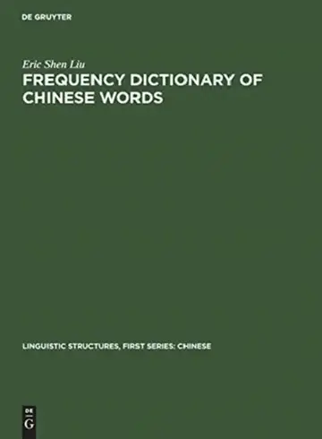 Cover of Frequency Dictionary of Chinese Words