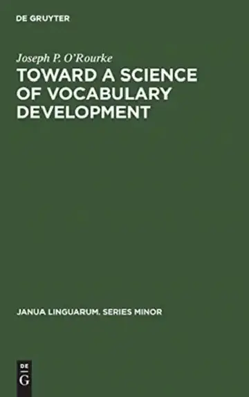 Cover of Toward a Science of Vocabulary Development