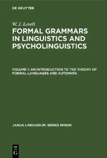 Cover of An Introduction to the Theory of Formal Languages and Automata