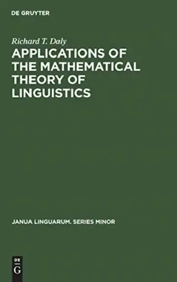 Cover of Applications of the Mathematical Theory of Linguistics