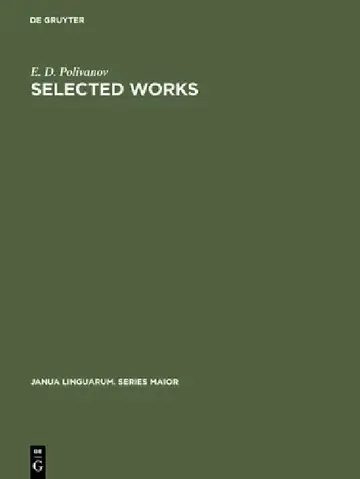 Cover of Selected Works