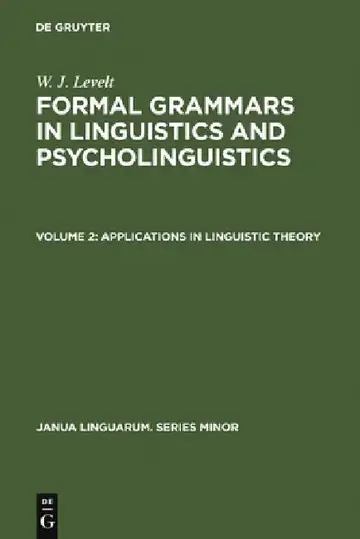 Cover of Applications in Linguistic Theory