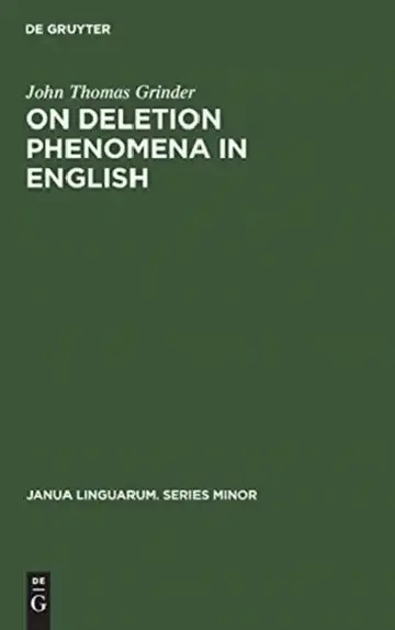 Cover of On deletion phenomena in English