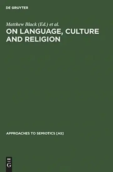Cover of On Language, Culture and Religion