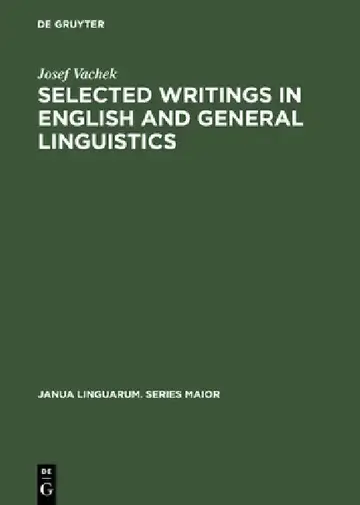 Cover of Selected Writings in English & General Linguistics