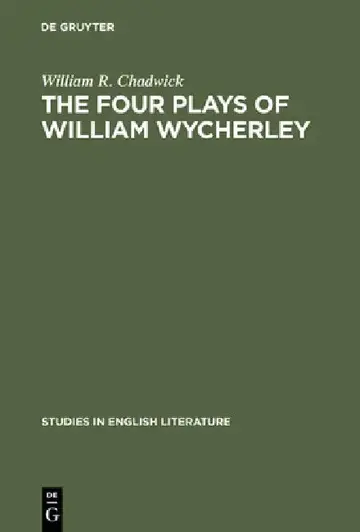 Cover of The Four Plays of William Wycherley
