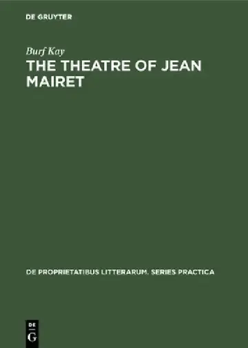 Cover of The Theatre of Jean Mairet