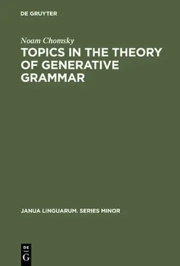 Cover of Topics in the Theory of Generative Grammar