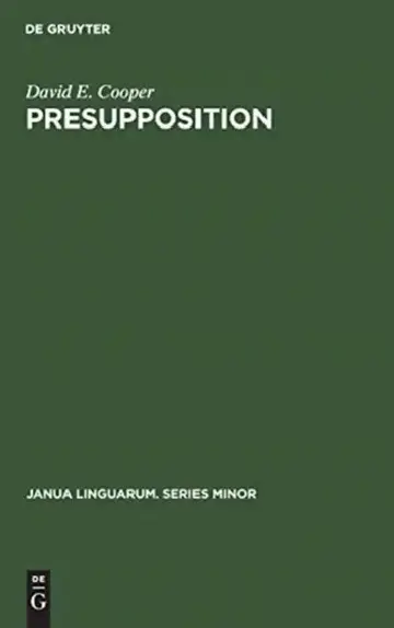 Cover of Presupposition