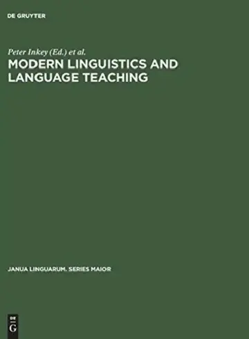 Cover of Modern Linguistics and Language Teaching