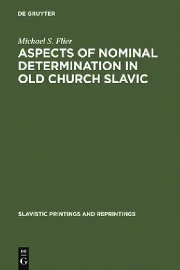Cover of Aspects of Nominal Determination in Old Church Slavic