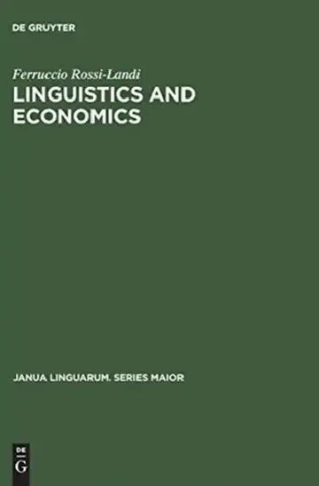 Cover of Linguistics and Economics