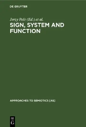 Cover of Sign, System and Function