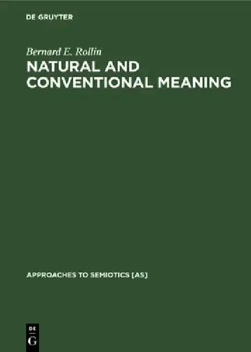 Cover of Natural and Conventional Meaning