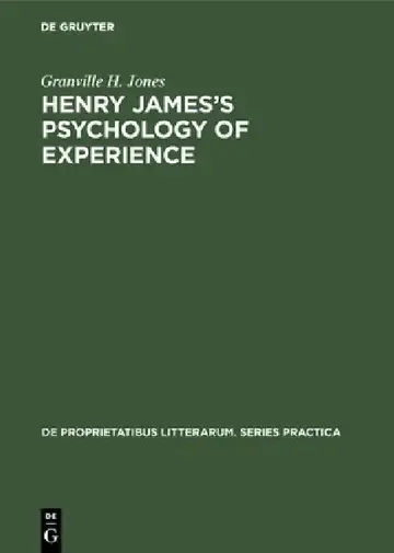 Cover of Henry James's Psychology of Experience