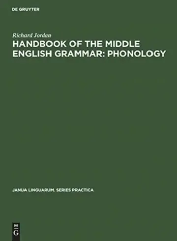 Cover of Handbook of the Middle English Grammar
