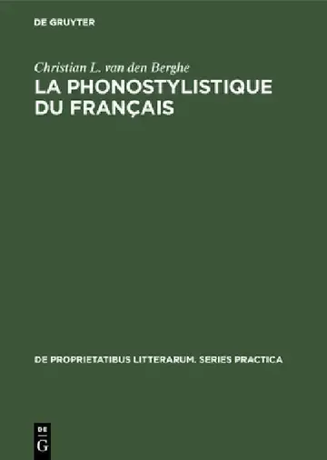 Cover of La Phonostylistique Du Français