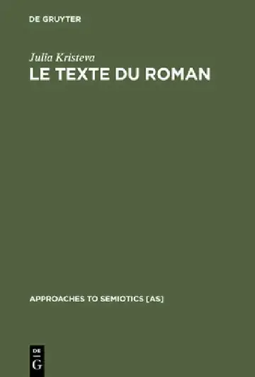 Cover of Le Texte du Roman