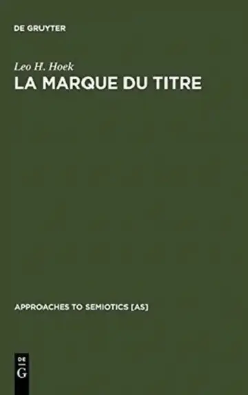 Cover of La marque du titre