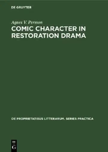 Cover of Comic Character in Restoration Drama